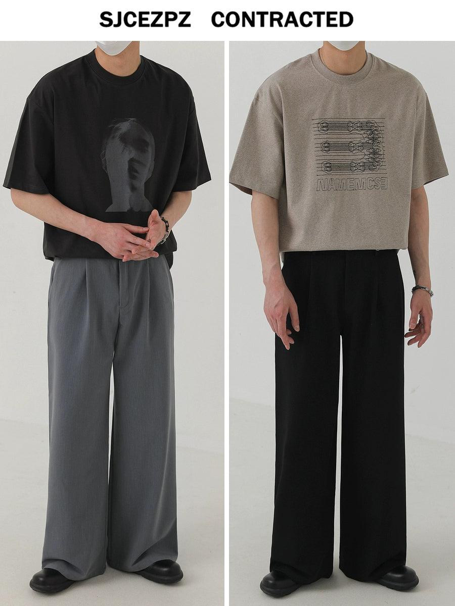 Thin Draping Straight Wide Leg Trousers WN21258