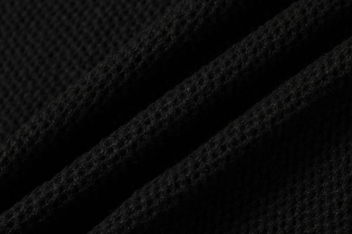Openwork Short Sleeve Knit Polo Shirt WN25815