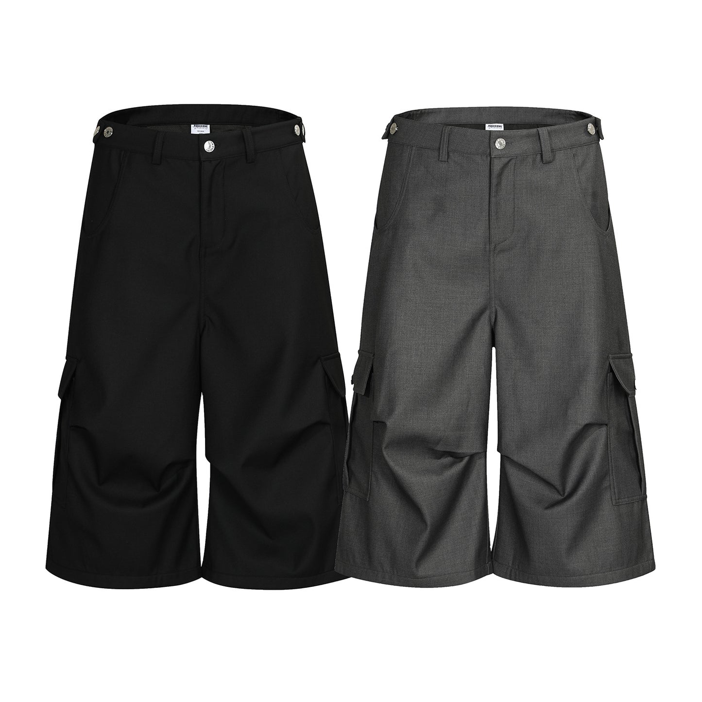 Side Pocket Wide Leg Half Pants WN15553