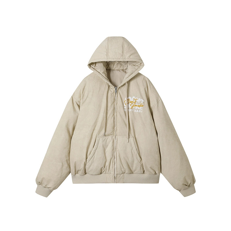 Faded Hooded Puffer Jacket WN10157