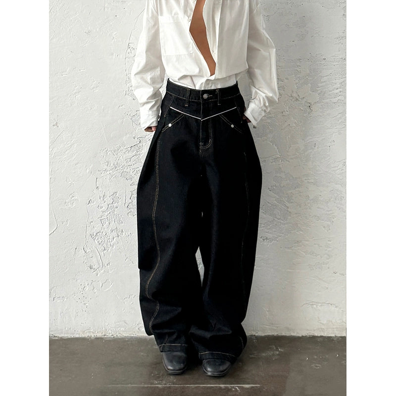 Wide Leg Denim Jeans WN19943