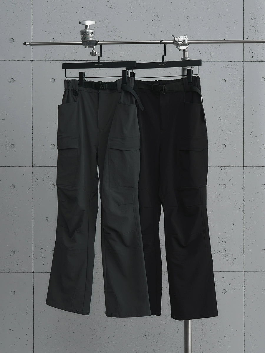 Cargo Design Buckle Flare Pants WN17641