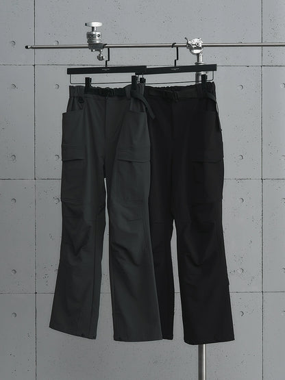 Cargo Design Buckle Flare Pants WN17641