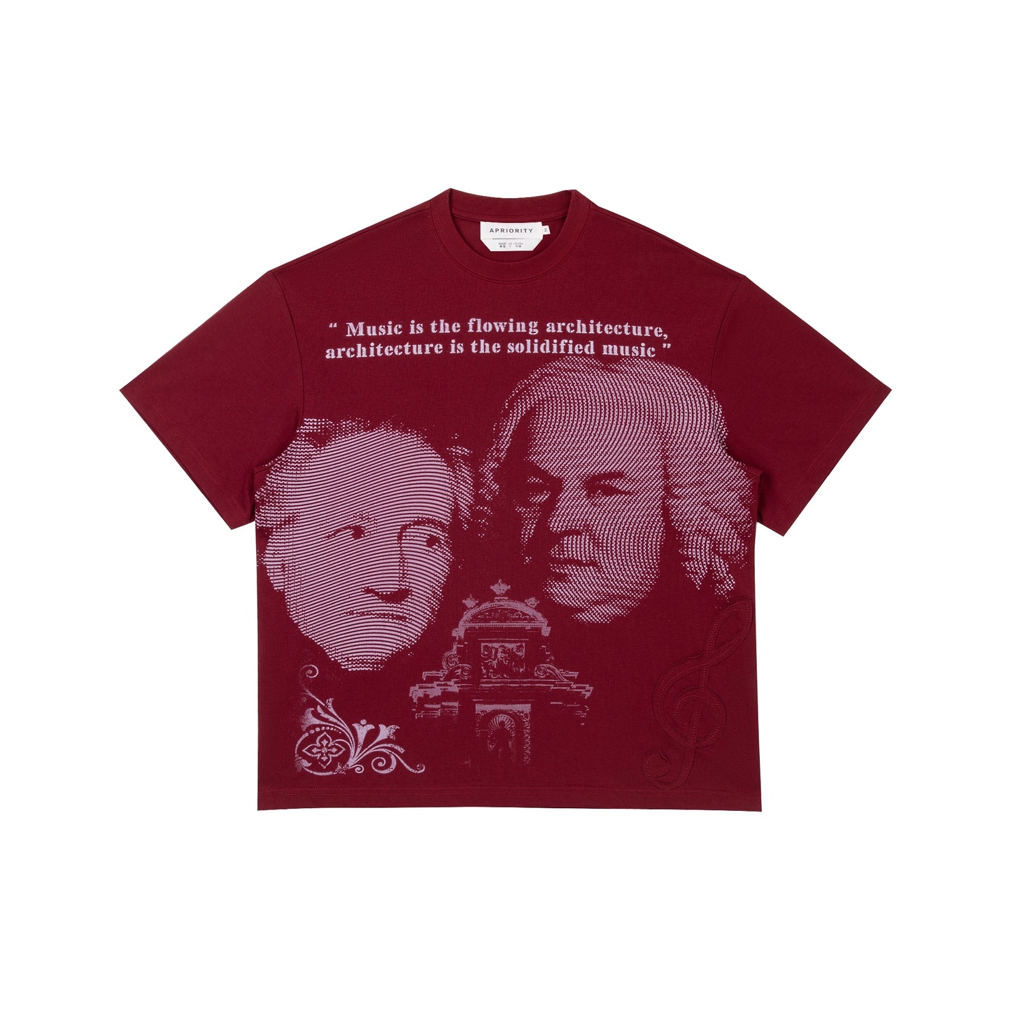 Portrait Print Short Sleeve T-Shirt WN18855