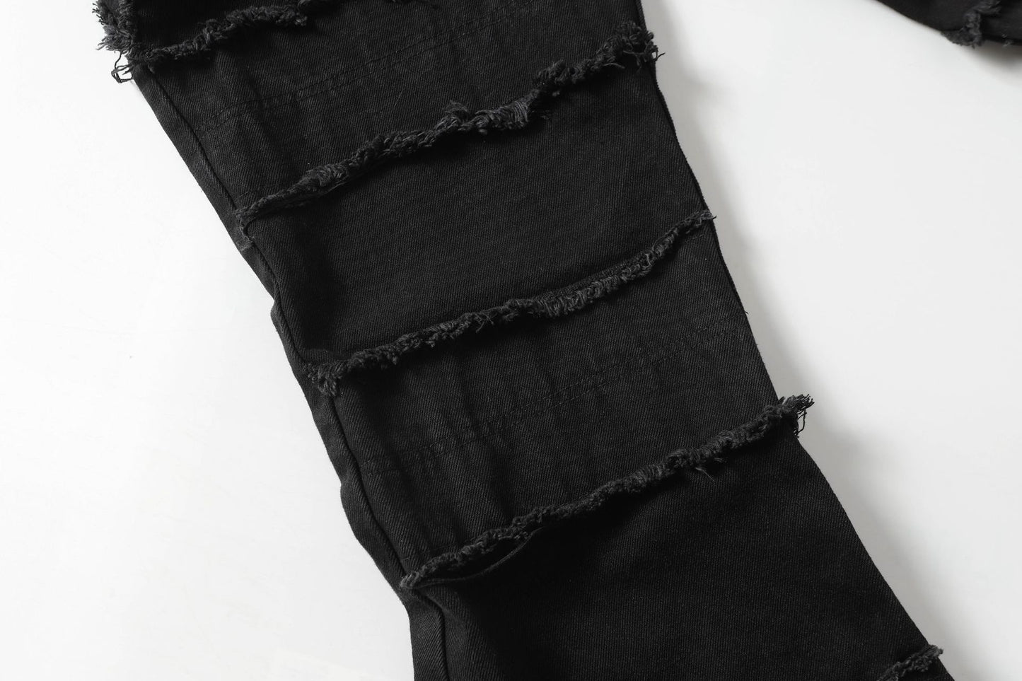 Raw Hem Wash Flare Denim Jeans WN16193