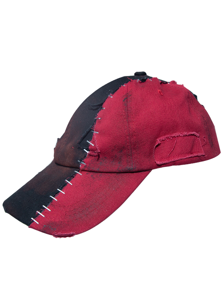 Patchwork Tie-Dye Washed Design Cap WN21091