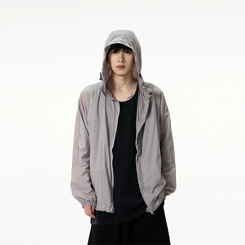 Oversize Zipper Hooded Jacket WN7595