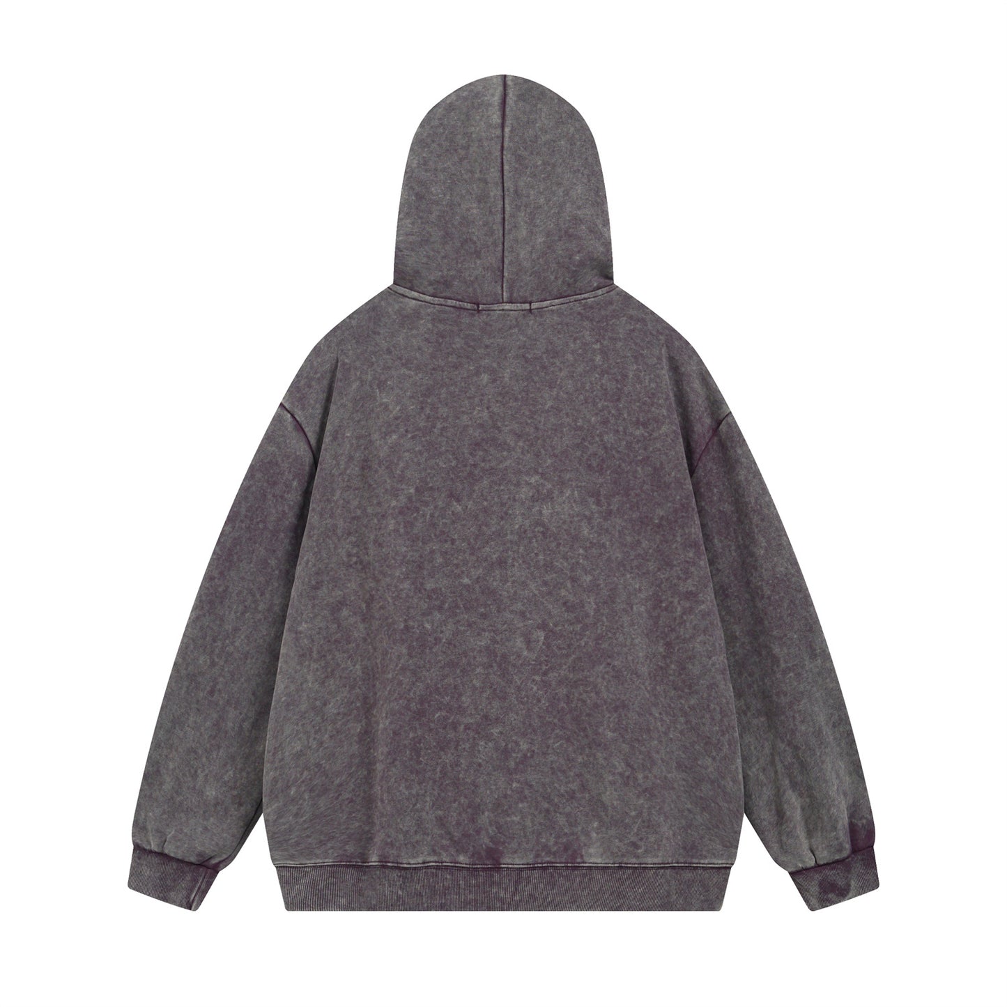 Washed THICK PRINT PULLOVER HOODIE WN11532