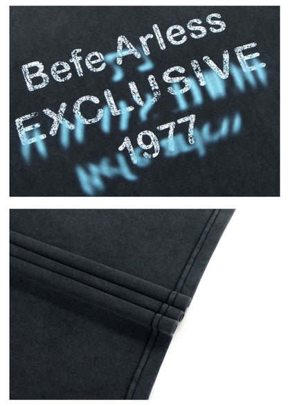 Graffiti Letter Print Short Sleeve T-Shirt WN26268