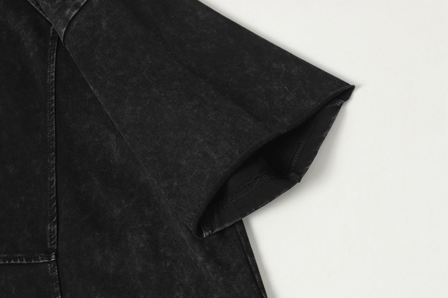 Washed Damage Pure Cotton Short Sleeve T-Shirt WN23055