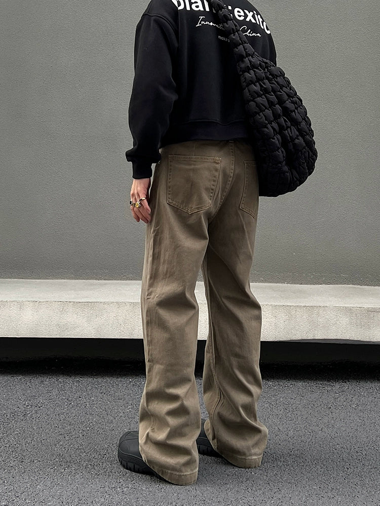 Washed Flare Denim Jeans WN19556