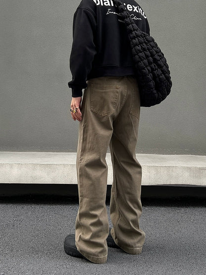 Washed Flare Denim Jeans WN19556