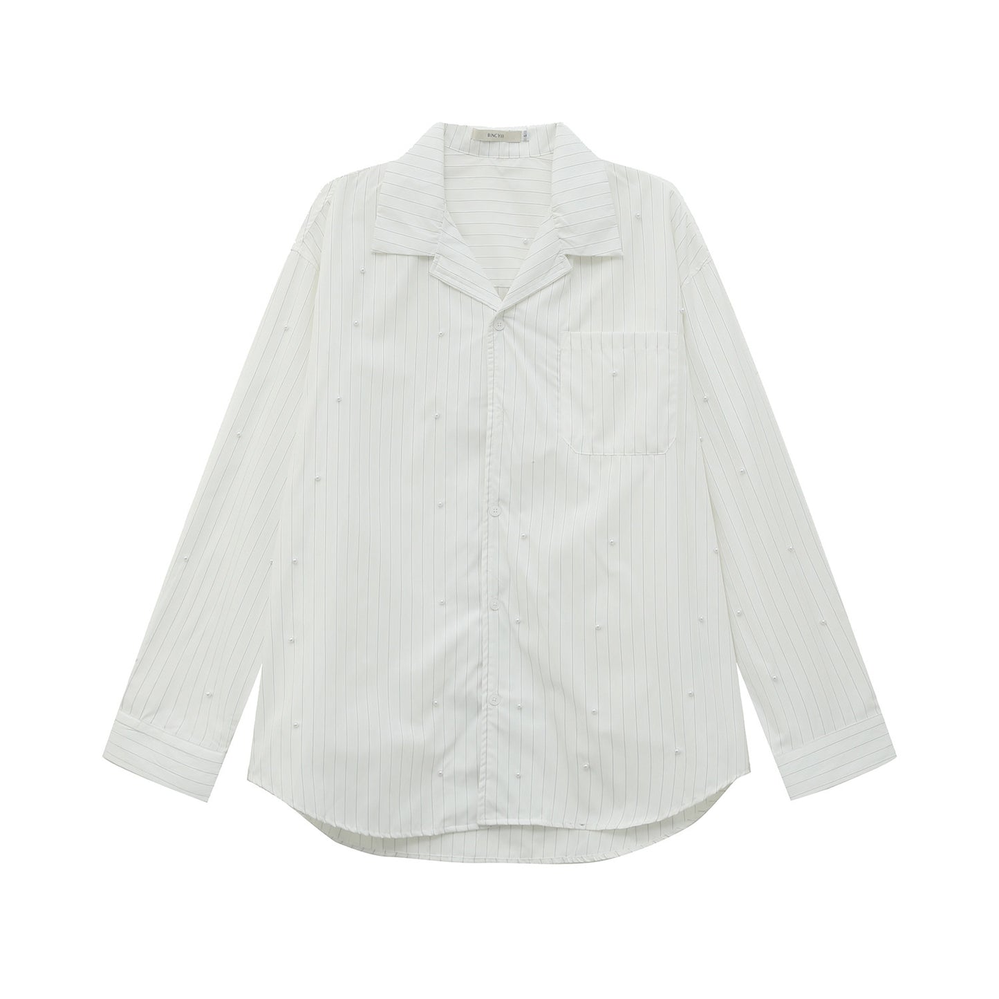 Open Collar Long Sleeve Shirt WN24870