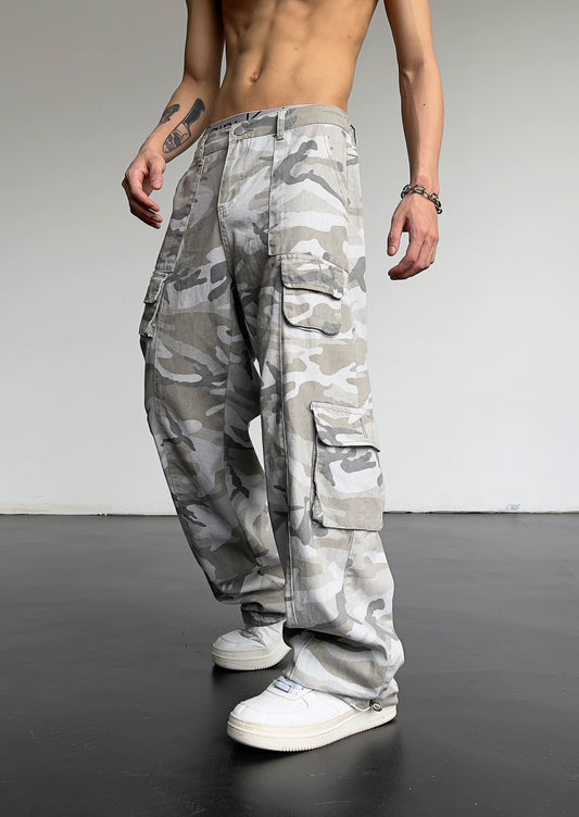 Straight Camouflage Cargo Pants WN5694