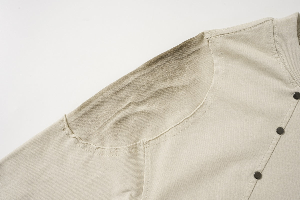 Studs Washed Short Sleeve T-Shirt WN25501