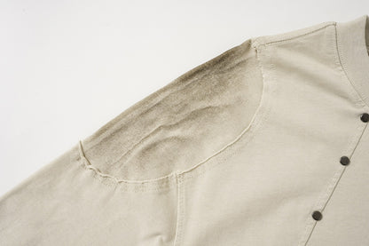 Studs Washed Short Sleeve T-Shirt WN25501