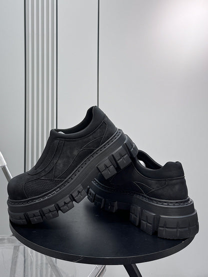 Washed Thick Sole Platform Shoes WN24599