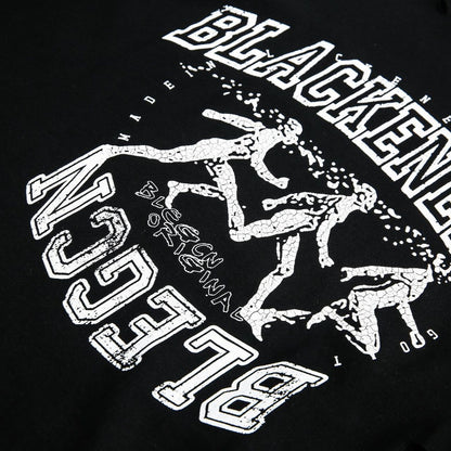 Oversize Fake Layered Print Long Sleeve T-Shirt WN12988