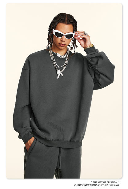 Fleece Lining Oversize Sweatshirt WN9928