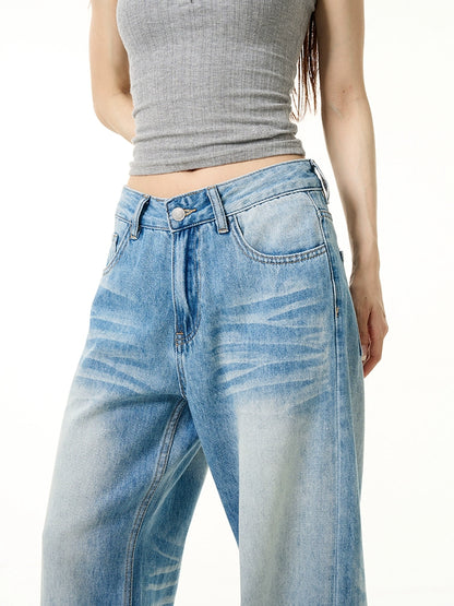 Wash Straight Leg Denim Jeans WN7601