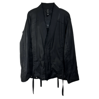 Deconstructed Waxed Damage Robe Jacket WN21989