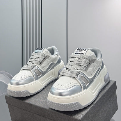 Thick-Sole Height-Increasing Skate Sneakers WN24742