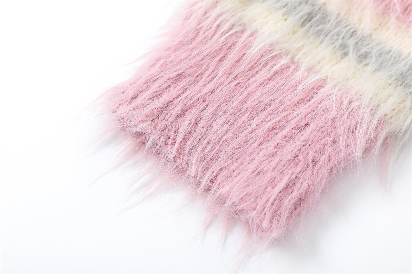 Stripe Heart Embroidery Collegiate Knit Cardigan WN11522