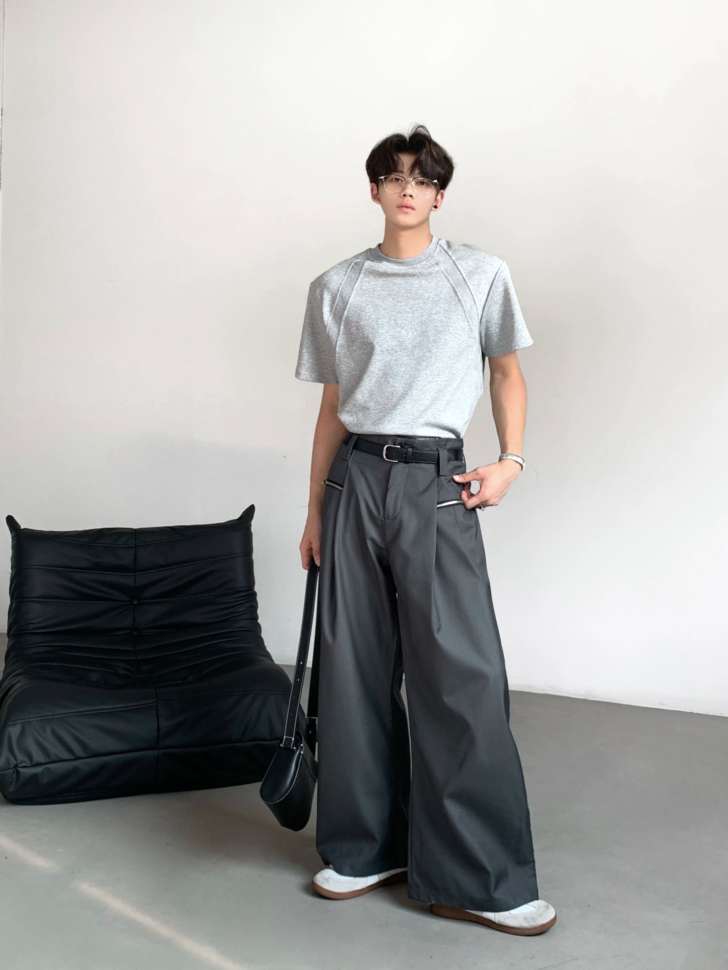 Deconstructed Patchwork Short Sleeve T-Shirt WN20086