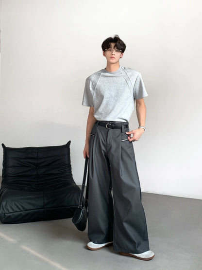 Deconstructed Patchwork Short Sleeve T-Shirt WN20086