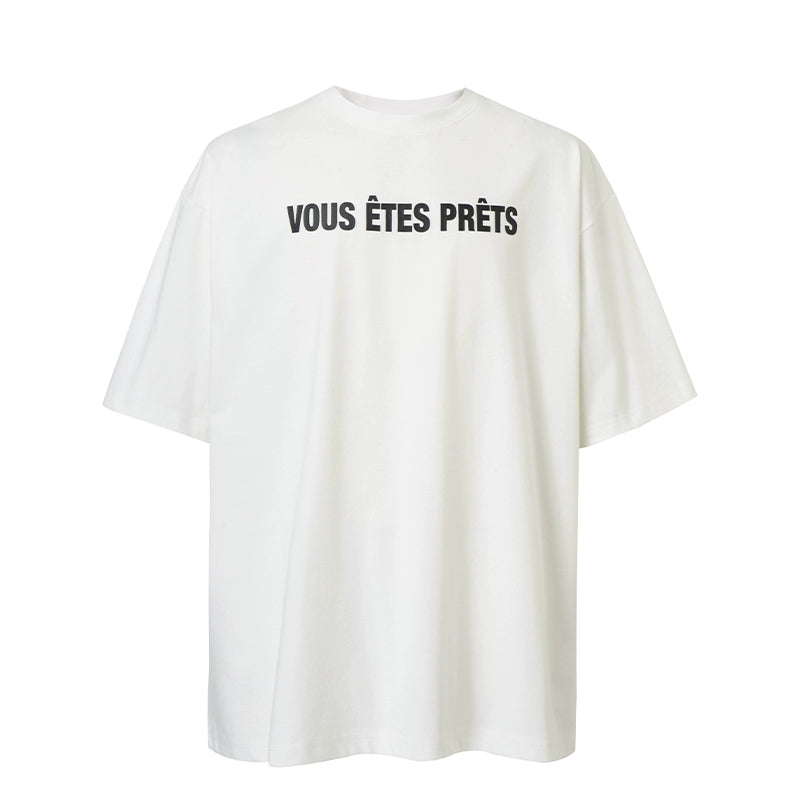 Slogan Letter Print Quick-Dry Short Sleeve T-Shirt WN12264