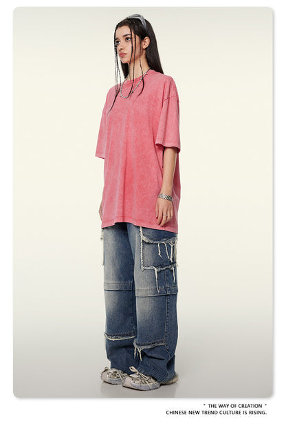 Washed Heavyweight Oversize Short Sleeve T-Shirt WN6078