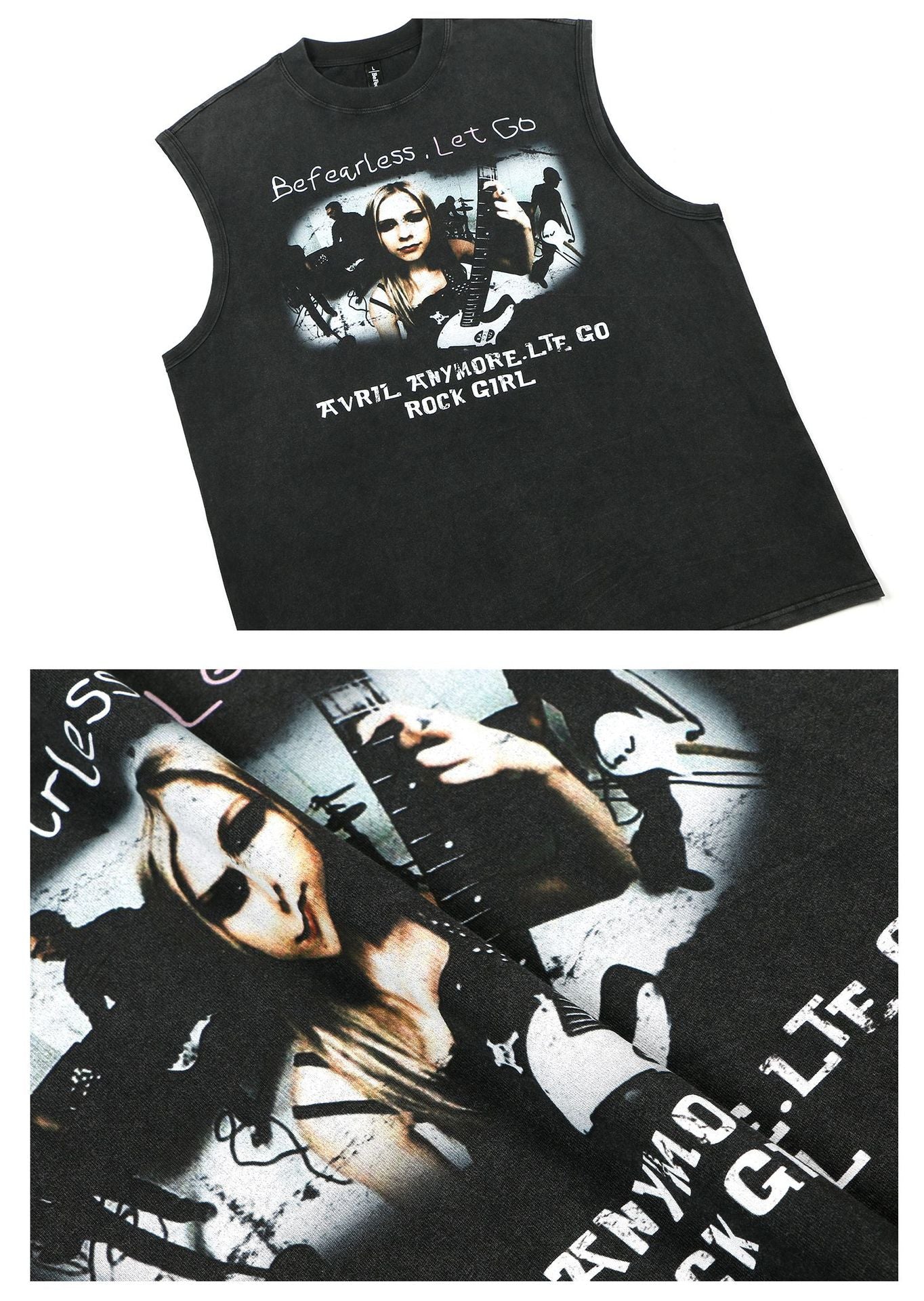 Portrait Graphic Sleeveless T-Shirt WN26241