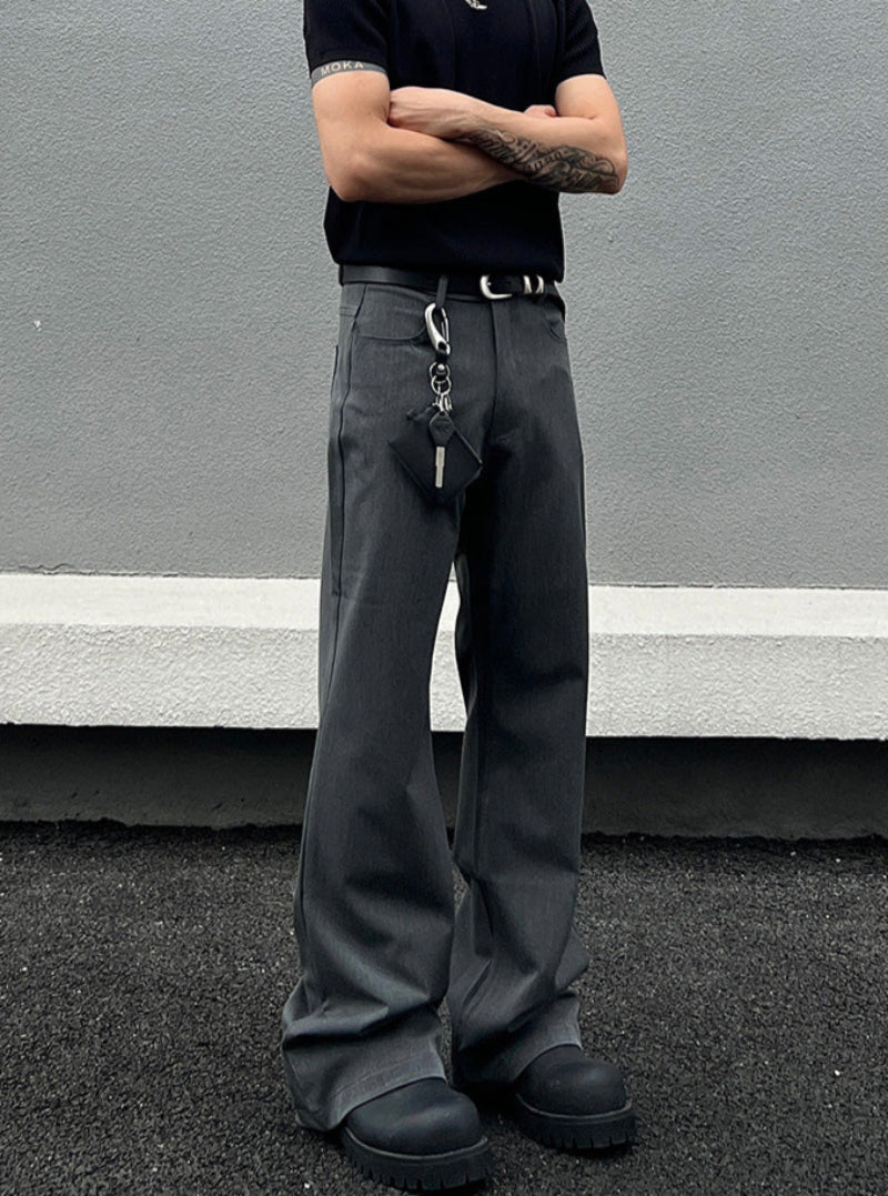 Minimal Draping Design Flare Pants WN19457