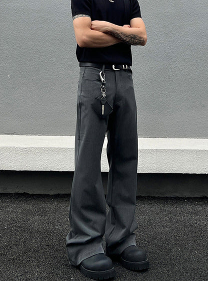 Minimal Draping Design Flare Pants WN19457