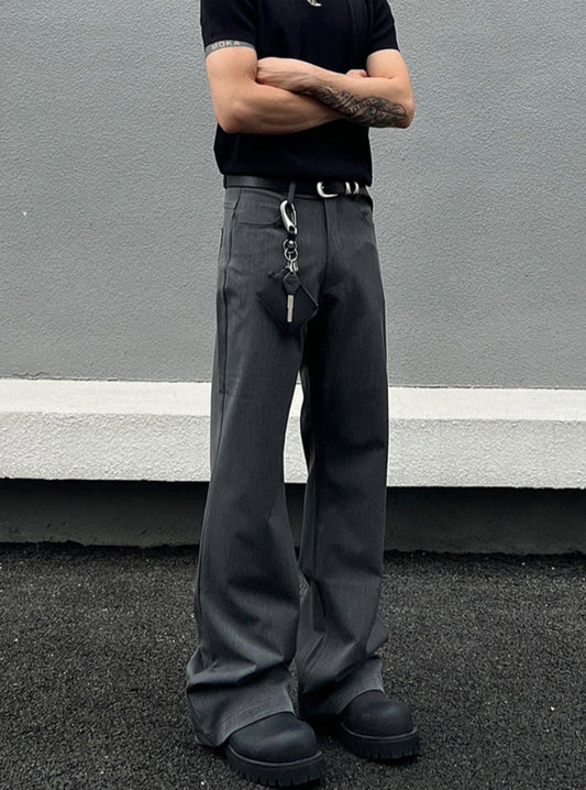 Minimal Draping Design Flare Pants WN19457