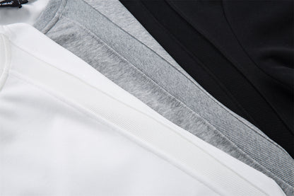 Heavyweight Air Layer Patchwork Oversize Short Sleeve T-Shirt WN26905