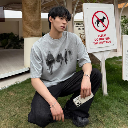 Graphic Print Short Sleeve T-Shirt WN24908