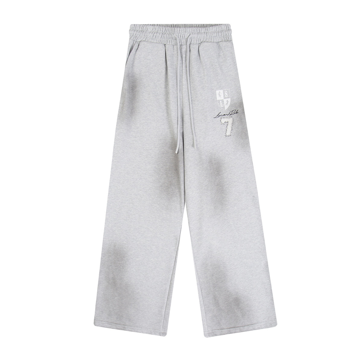 Spray Paint Gradient Embroidery Wide Leg Sweatpants WN28007