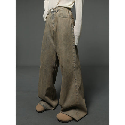 Retro Mud Dye Wash Denim Jacket & Denim Jeans Setup WN4580