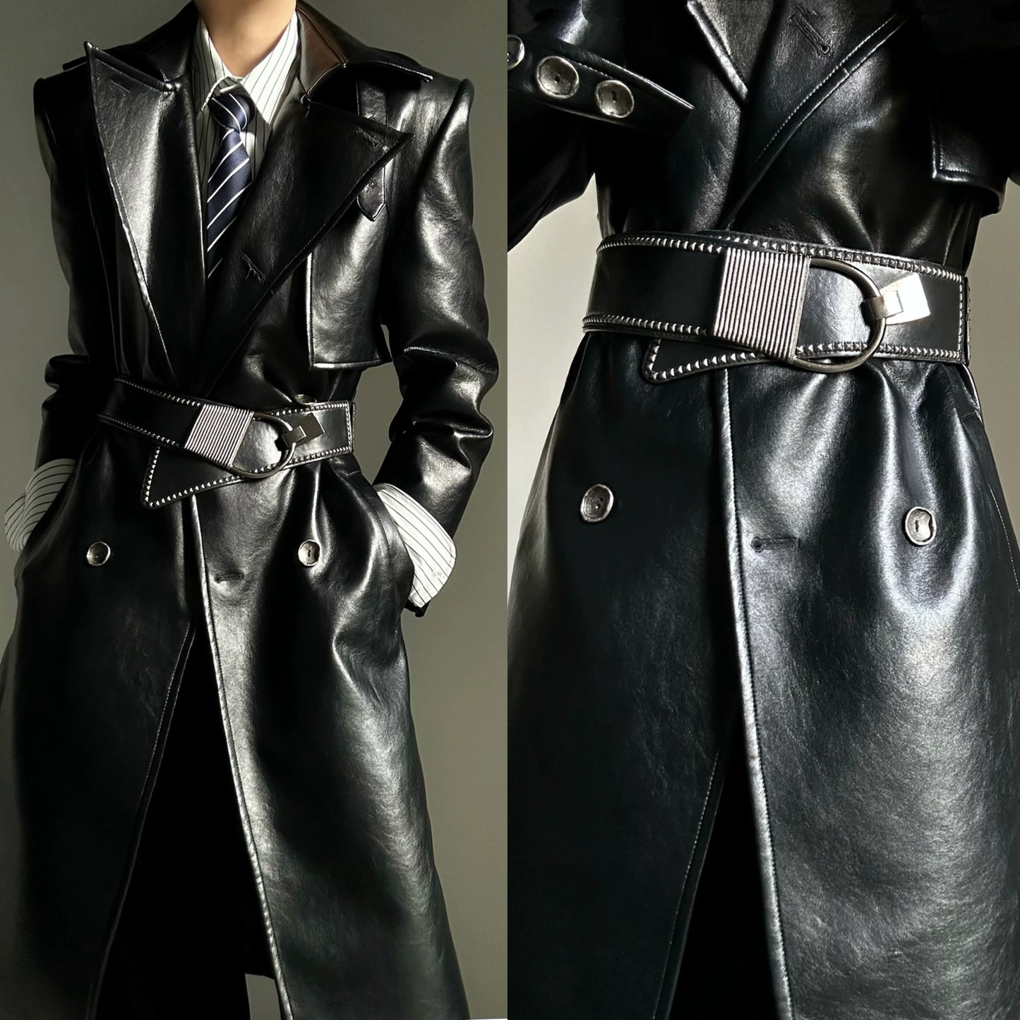 PU Leather Metal Buckle Waist Belt WN23144