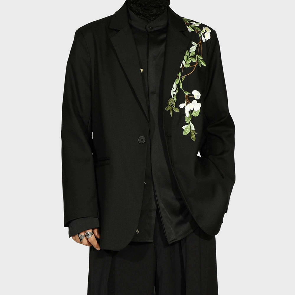 Camellia Embroidery Tailored Jacket WN20188