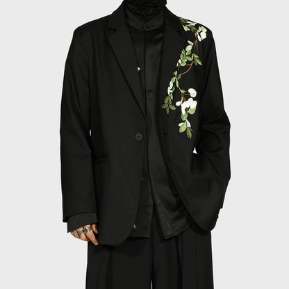 Camellia Embroidery Tailored Jacket WN20188