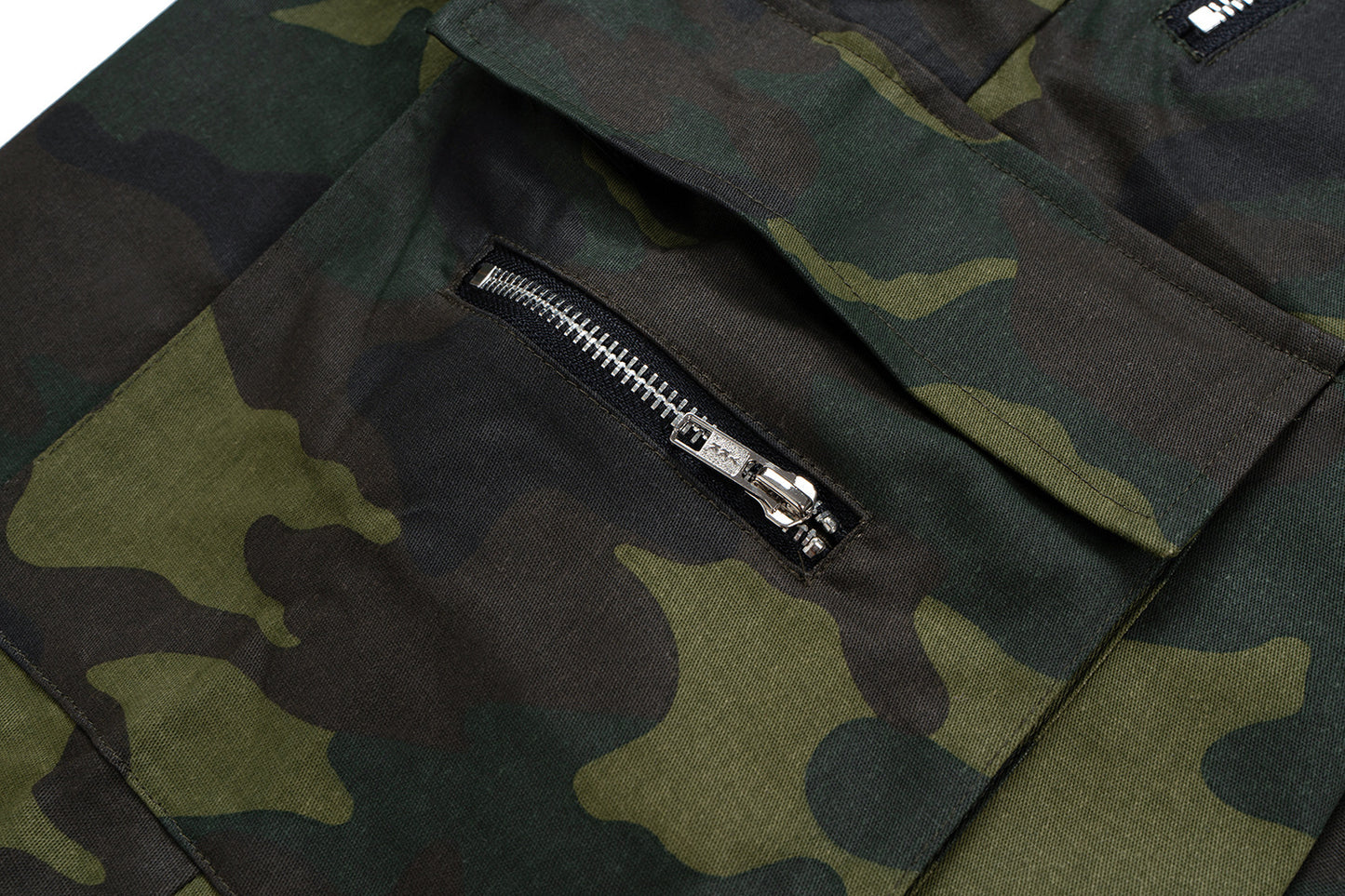 Camouflage Wide-Leg Cargo Pants WN11344