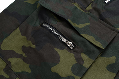 Camouflage Wide-Leg Cargo Pants WN11344