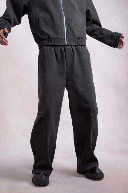 Stand-neck Zipper Hoodie & Sweatpants Setup WN9319