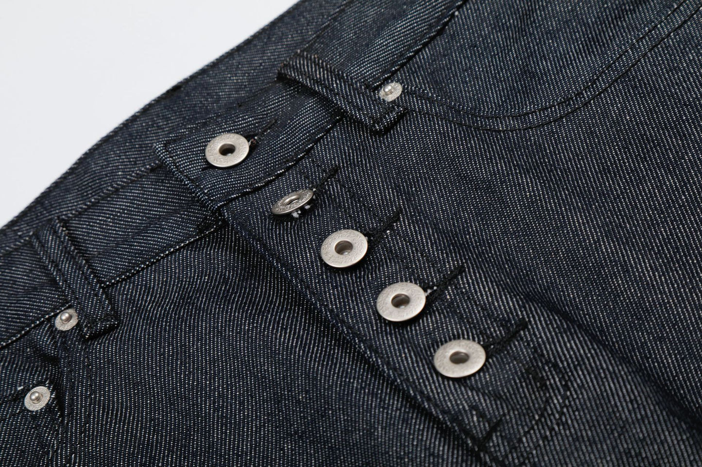 Button Fly Wide Leg Half Denim Jeans WN25941