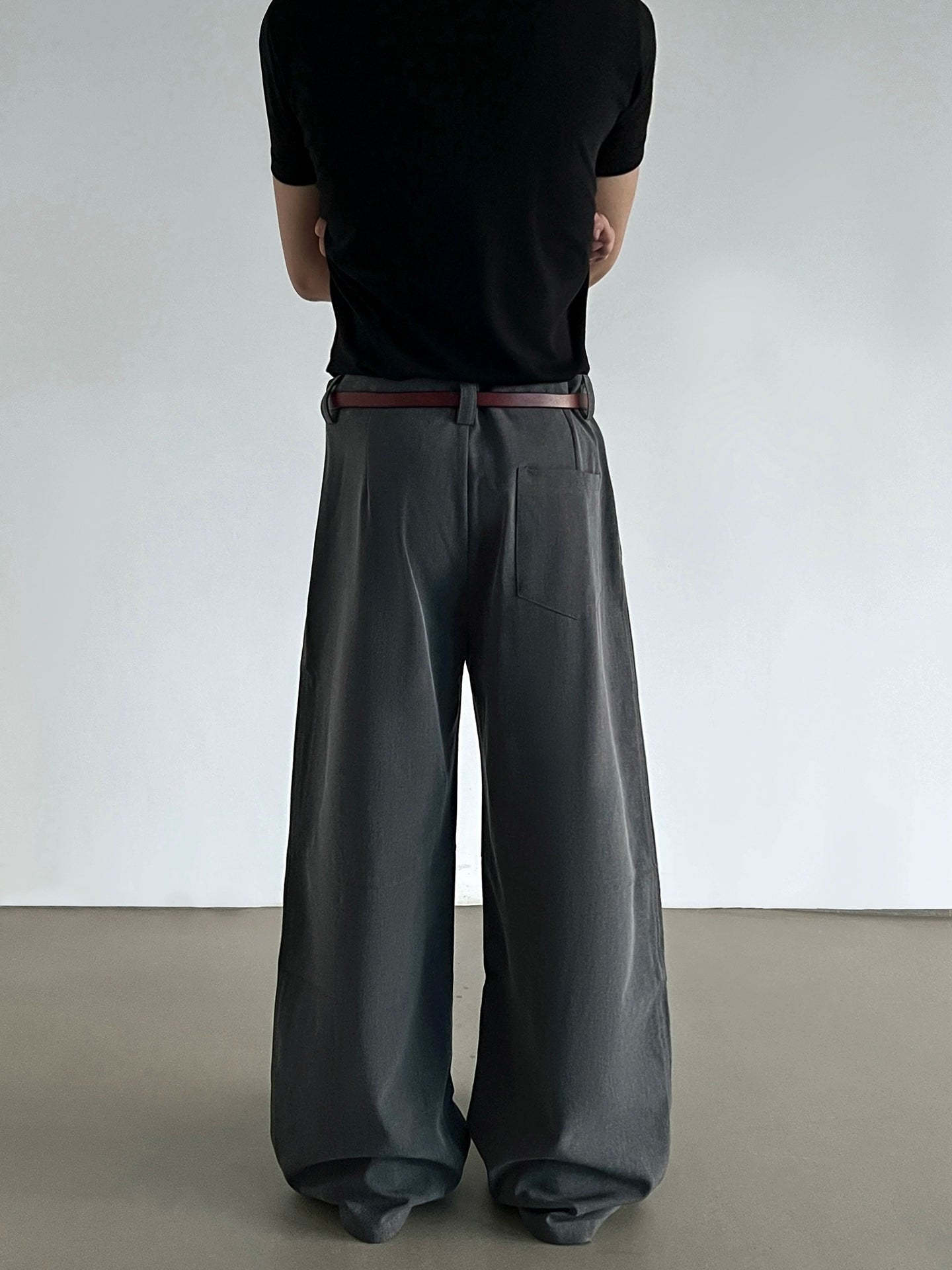 Pleats Wide Leg Trousers WN21437