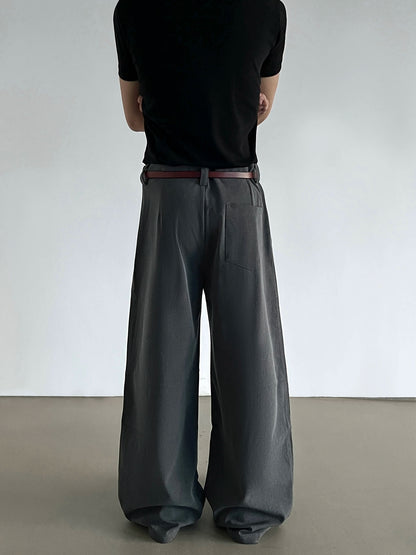 Pleats Wide Leg Trousers WN21437