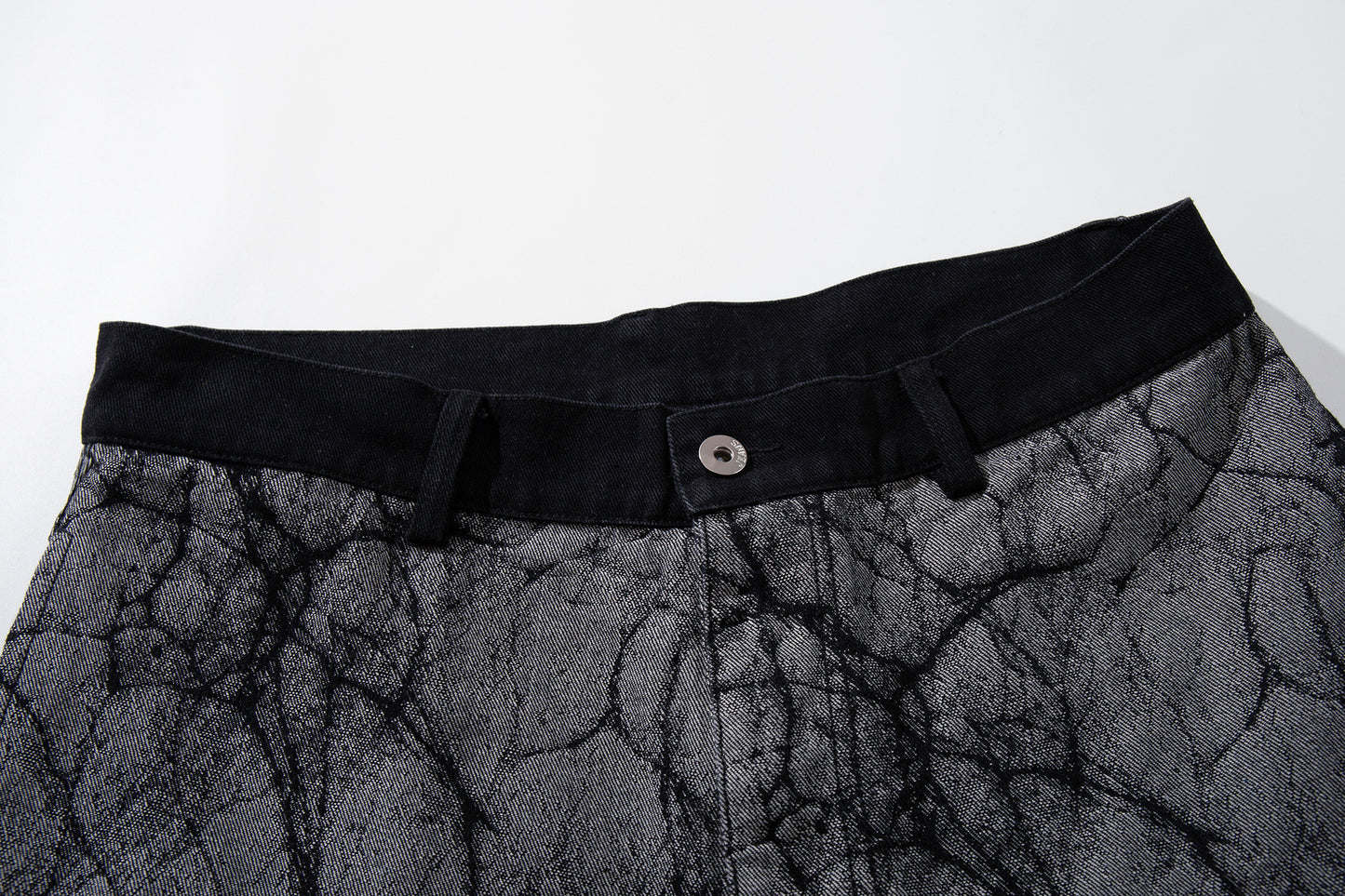 Deconstructed Irregular Wide Leg Denim Jeans WN23051