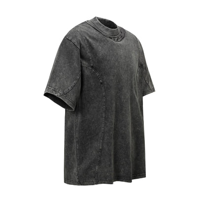 Studs Washed Short Sleeve T-Shirt WN26765